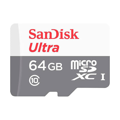 Tarjeta de Memoria micro SD Kingston SanDisk UHS-I Ultra 64GB Clase 10 | 100MB/S con Adaptador SD
