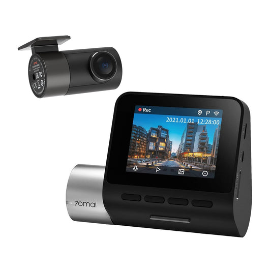 Set Cámara para Auto 70MAI A500S Dash Cam Pro Plus 2.7K Wi-Fi + Cámara trasera 70MAI RC06