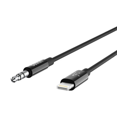 Cable Auxiliar de Audio 3.5mm a Lightning Belkin 0.9M 3FT