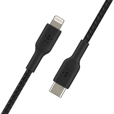 Cable de carga Belkin BoostCharge Reforzado Lightning a USB-C Braided 1M 3.3FT