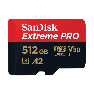 Tarjeta Micro SD + Adaptador SD SanDisk Extreme PRO 512Gb 200mb/s