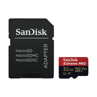 Tarjeta Micro SD + Adaptador SD SanDisk Extreme PRO 32Gb 100mb/s