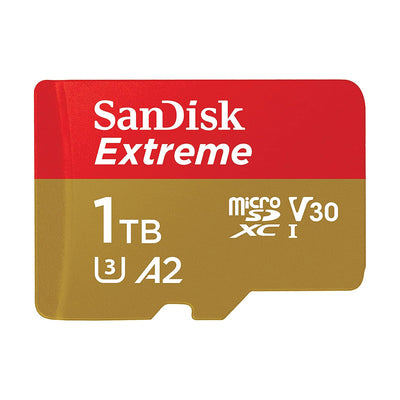 Tarjeta Micro SD + Adaptador SD SanDisk Extreme 1TB 190mb/s 4K