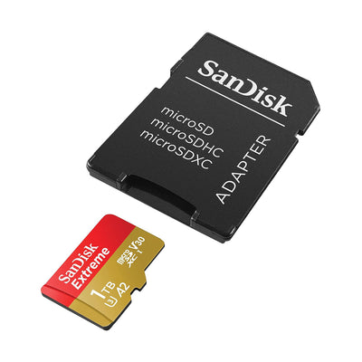 Tarjeta Micro SD + Adaptador SD SanDisk Extreme 1TB 190mb/s 4K