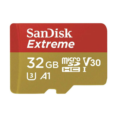 Tarjeta Micro SD + Adaptador SD SanDisk Extreme 32GB 100mb/s 4K