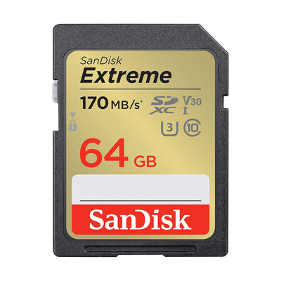Tarjeta de Memoria SDXC UHS-I SanDisk Extreme 64Gb 170Mb/s