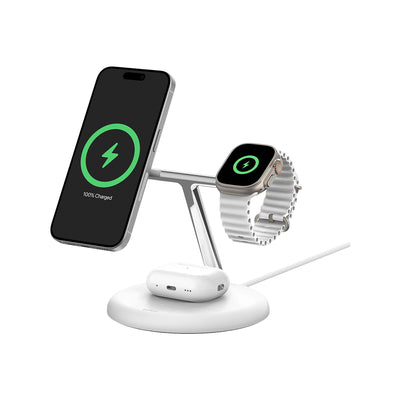 Estacion de carga Belkin BoostCharge Pro 3 en 1 15W Qi2