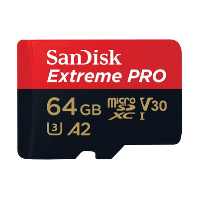 TARJETA MICROSD SANDISK 64GB EXTREME PRO 200MB/S 4K + ADAPTADOR