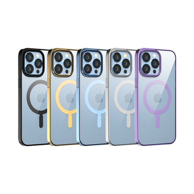 PROTECTOR CASE CON BORDE PARA IPHONE 14 MAGNÉTICA MAGSAFE DEVIA