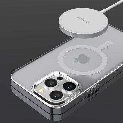 PROTECTOR CASE CON BORDE PARA IPHONE 14 MAGNÉTICA MAGSAFE DEVIA