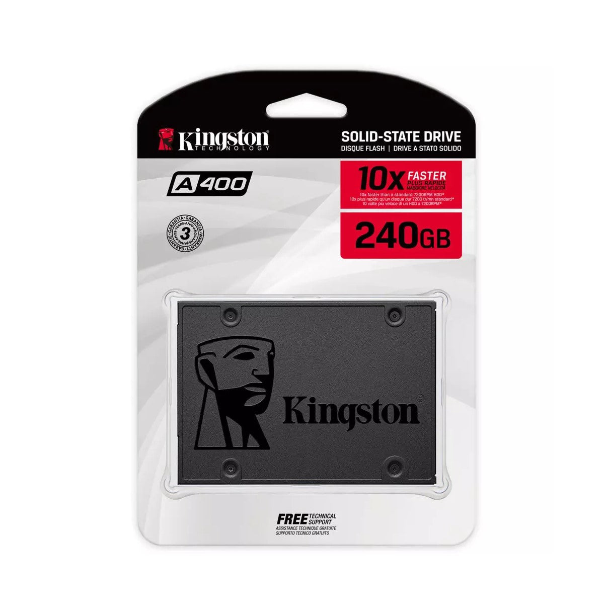 Disco Solido Interno Kingston A400 SSD 240Gb SATA III