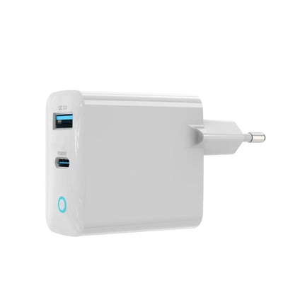 CARGADOR DE PARED CARGA RAPIDA GAN DEVIA PD+QC 3.0 EU 65W