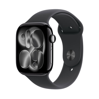 Apple Watch Series 11 (GPS) 46mm Jet Black Aluminum Case with Black Sport Band