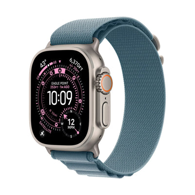 Apple Watch Ultra 3 49mm + Cellular Titanium Case/Light Blue Alpine