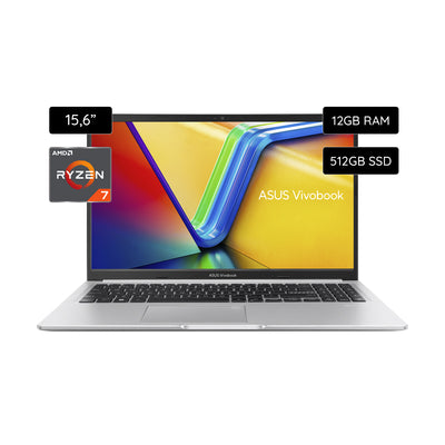 Notebook Asus Vivobook 15.6'' M1502YA-NJ69512GW Ryzen 7 5825U 512GB SSD / 12GB RAM  - Silver