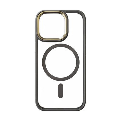 Case Transparente Carga Inalambrica Borde Color Iphone 16 Pro Max