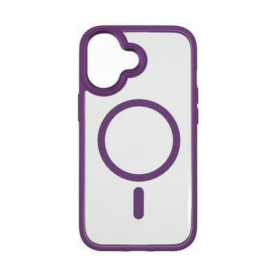 Case Transparente Carga Inalambrica Borde Color Iphone 16