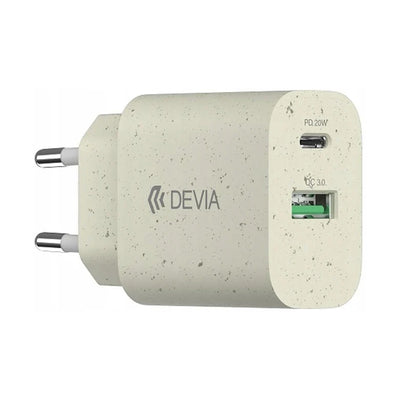 Cargador Devia Eco Friendly Usb-A 3.0 + Usb-C 20w