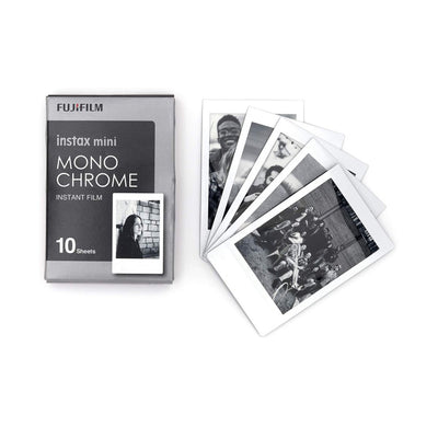 Papel Fotográfico Fujifilm Instax Mini Monocromático Pack x 10 hojas - Compatible con Cámaras Instax Mini