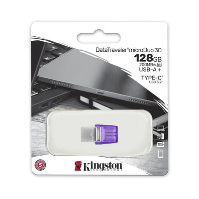 Pendrive Kingston DataTraveler MicroDuo 3C 128GB USB-A/C 200mb/s R
