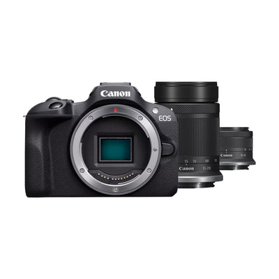 Kit Camara Digital Canon EOS R100 + Lente RF-S 18-45mm + 55-210mm