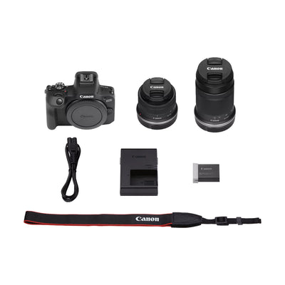 Kit Camara Digital Canon EOS R100 + Lente RF-S 18-45mm + 55-210mm