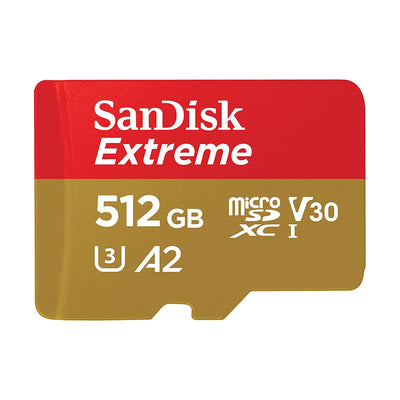 Micro SD + Adaptador SD SanDisk Extreme 512GB  190mb/s