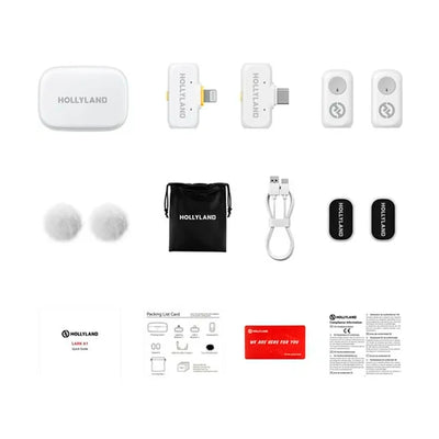 Microfono Inalambrico Hollyland LARK A1 Combo USB-C/Lightning