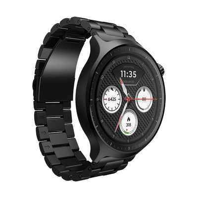 Smartwatch Motorola Moto Watch Negro + Correa Aluminio Negro